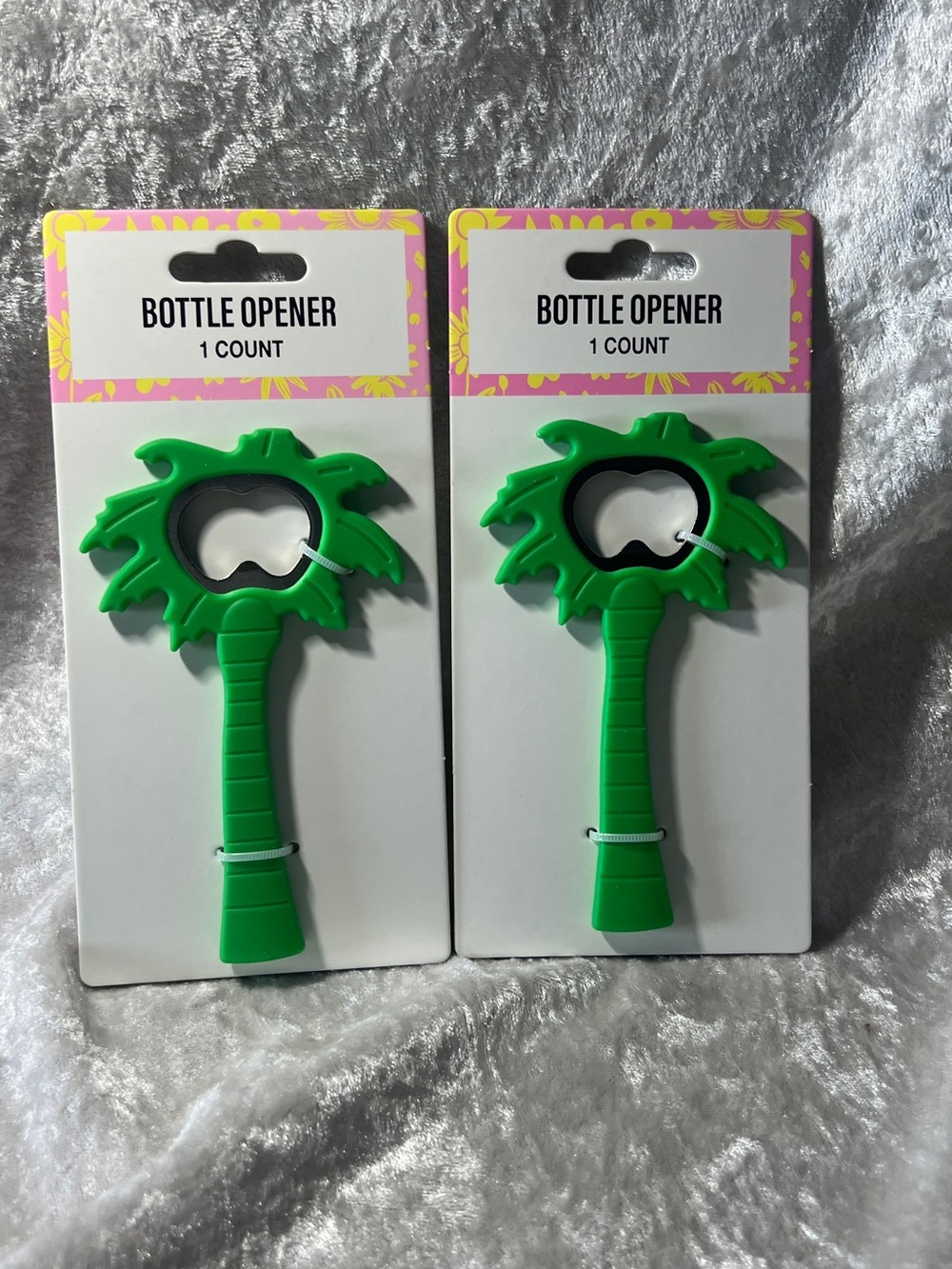 2-Green Palm Tree Bottle Opener - Home Party Supplies